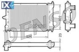 Ψυγείο, ψύξη κινητήρα DENSO DRM32034