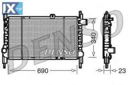 Ψυγείο, ψύξη κινητήρα DENSO DRM44003