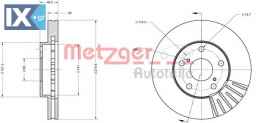 Δισκόπλακα METZGER 6110624