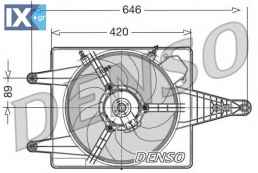 Βεντιλατέρ, ψύξη κινητήρα DENSO DER01010