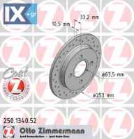 Δισκόπλακα ZIMMERMANN 250134052