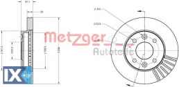 Δισκόπλακα METZGER 6110071