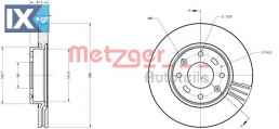 Δισκόπλακα METZGER 6110360